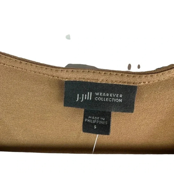 J Jill Wearever‎ Collection Acorn Surplice Blouse  Small NWT Minimalist Neutral - Picture 3 of 7